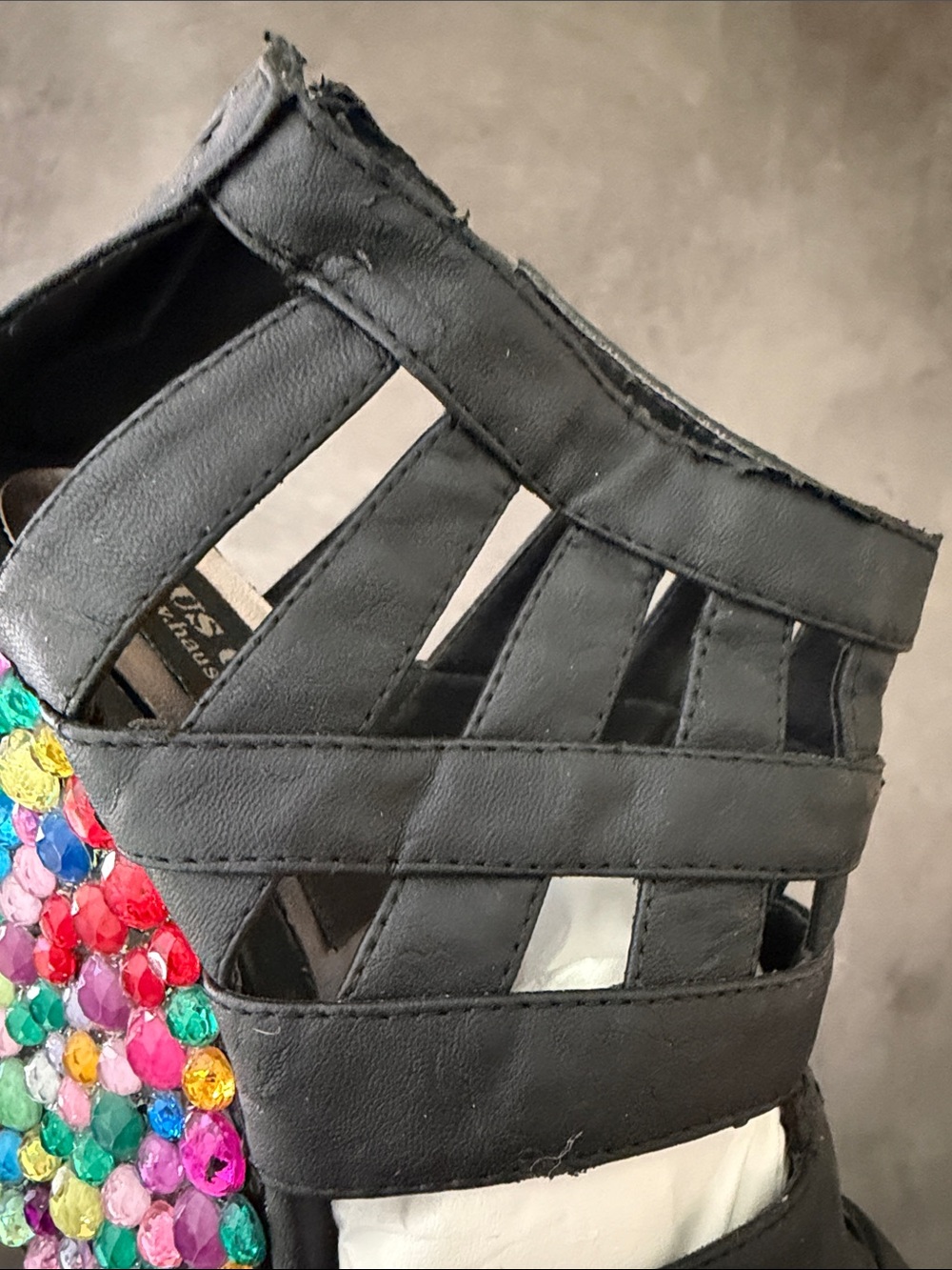 Haus of Price Cage Wedge in Multi Gem RARE - Picture 12 of 16